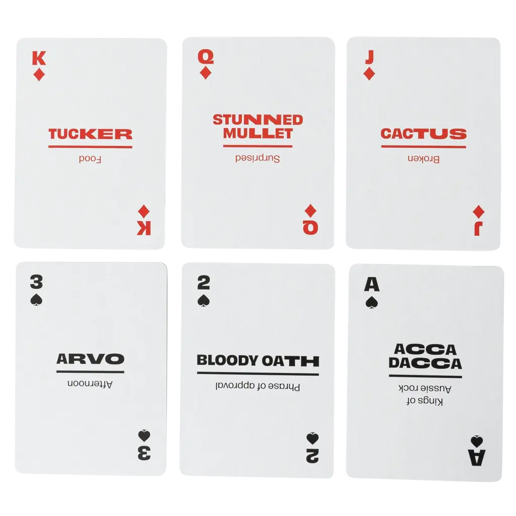 WH1LGO Playing Cards: Lingo Aussie Travel Tin ✈️