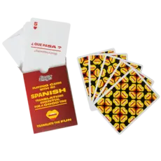 WHLGO Playing Cards: Lingo Spanish Travel Tin ✈️