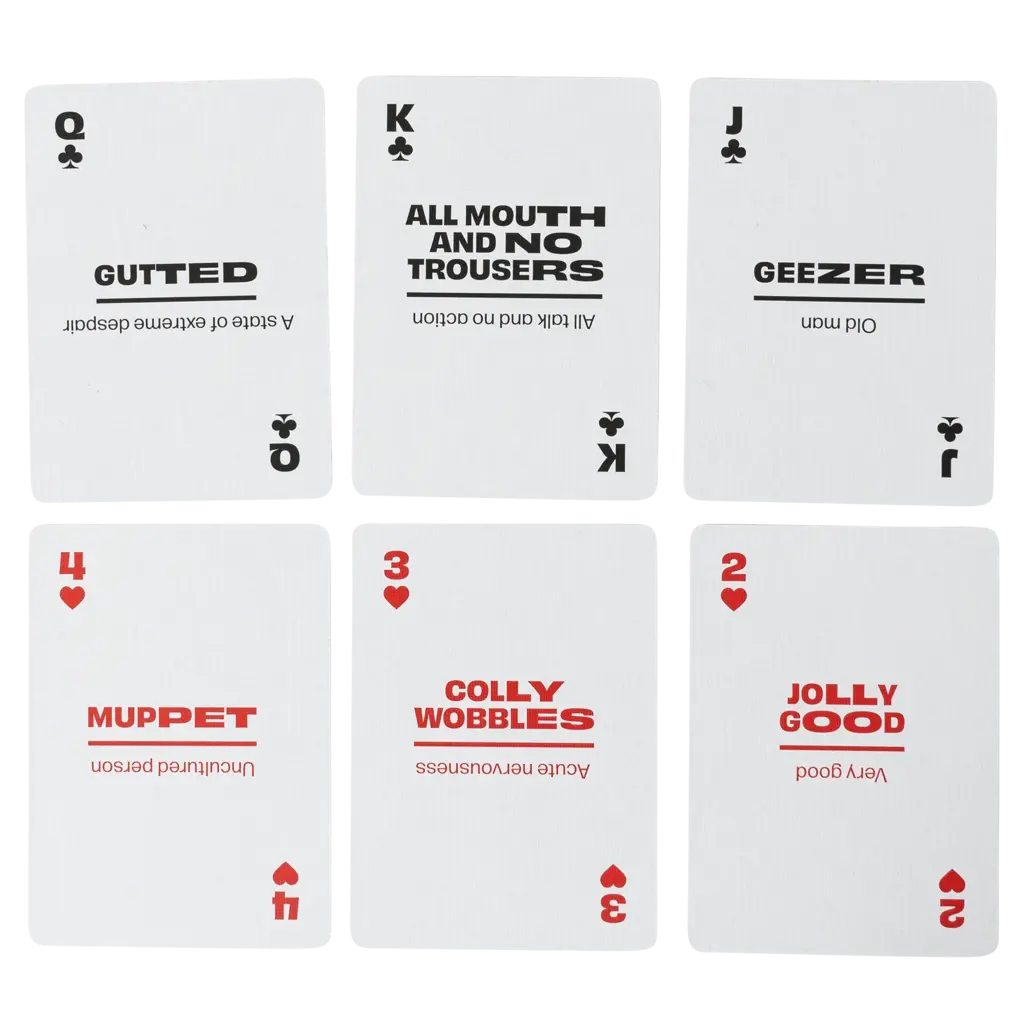 WH1LGO Playing Cards: Lingo British Travel Tin ✈️