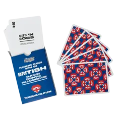 WH1LGO Playing Cards: Lingo British Travel Tin ✈️