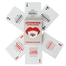 WHLGO Playing Cards: Lingo Japanese Travel Tin ✈️