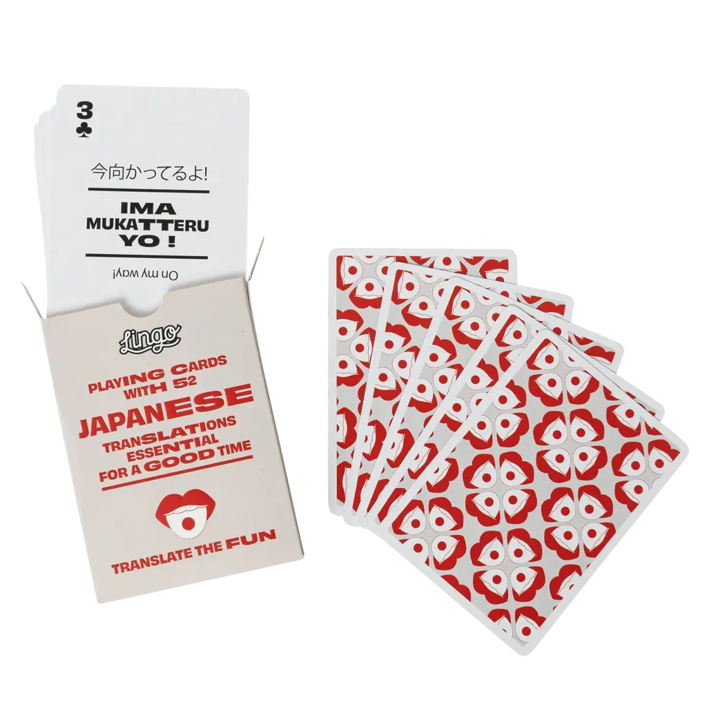 WHLGO Playing Cards: Lingo Japanese Travel Tin ✈️