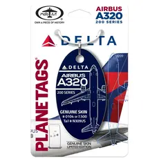 Plane Tag Delta A320 -200 Blue