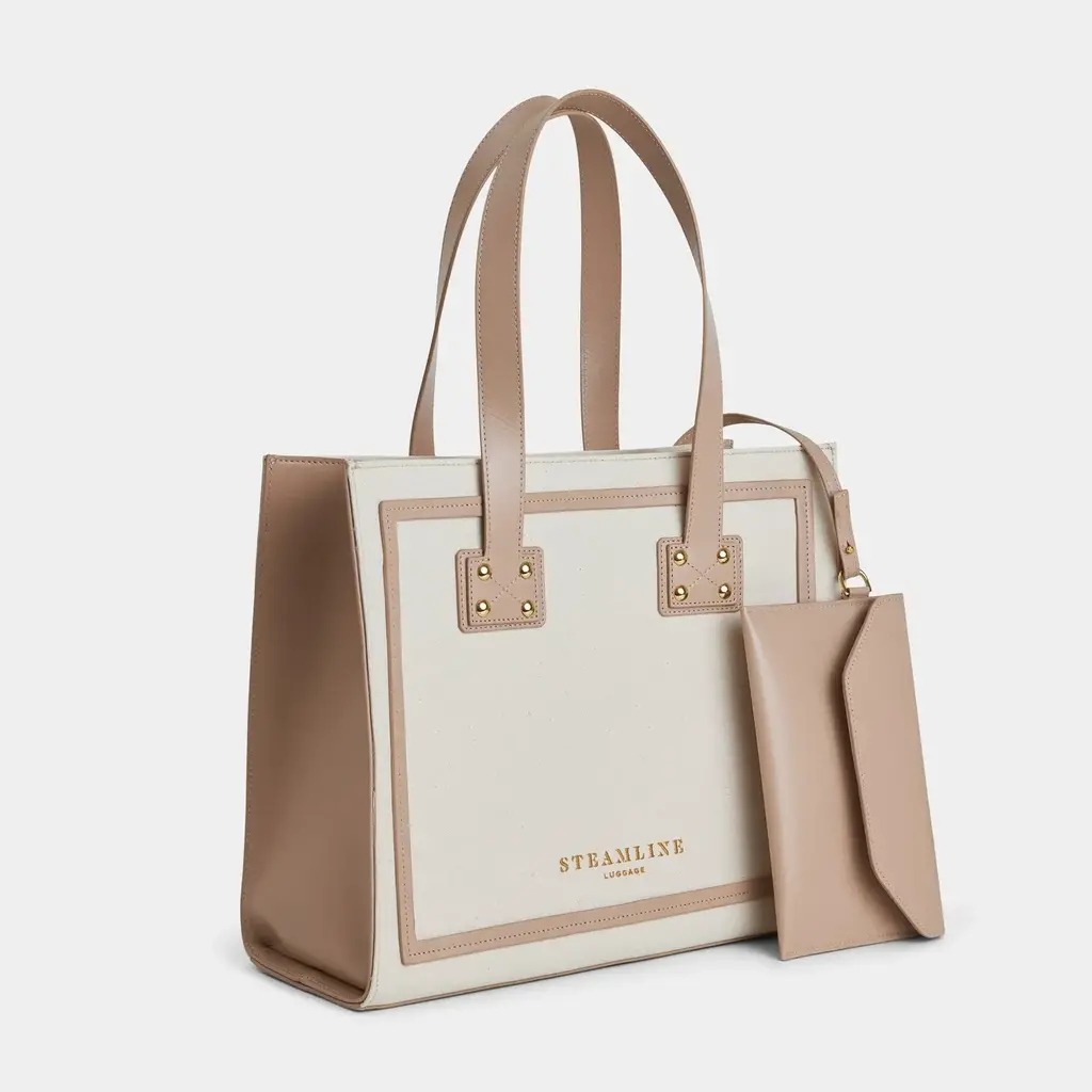 The Navigator Medium Tote in Stone