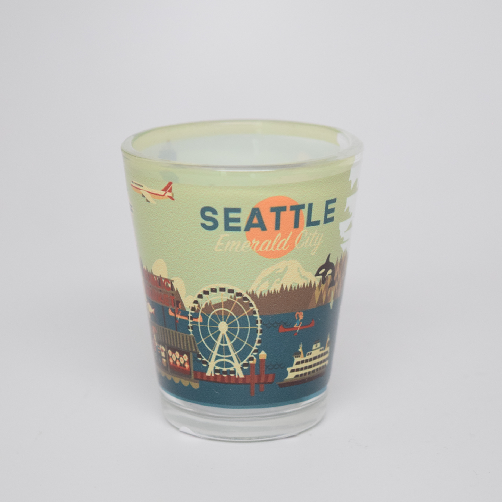 Seattle Emerald City Shot Glass