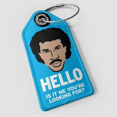 WHAT-2 Lionel Ritchie "Hello"  Luggage Tag