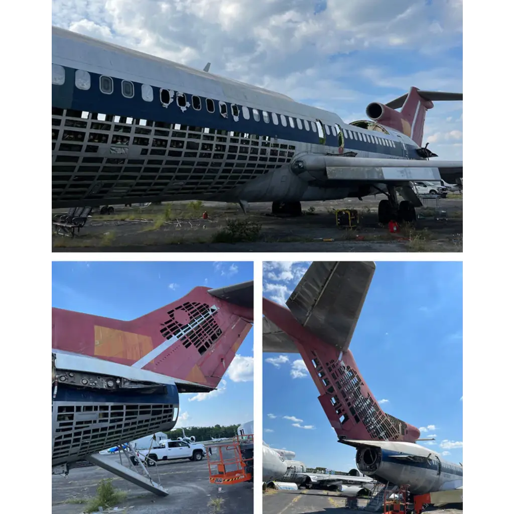 Plane Tag Northwest 727-200 Orient Red