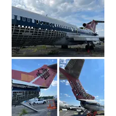 Plane Tag Northwest 727 Orient Blue
