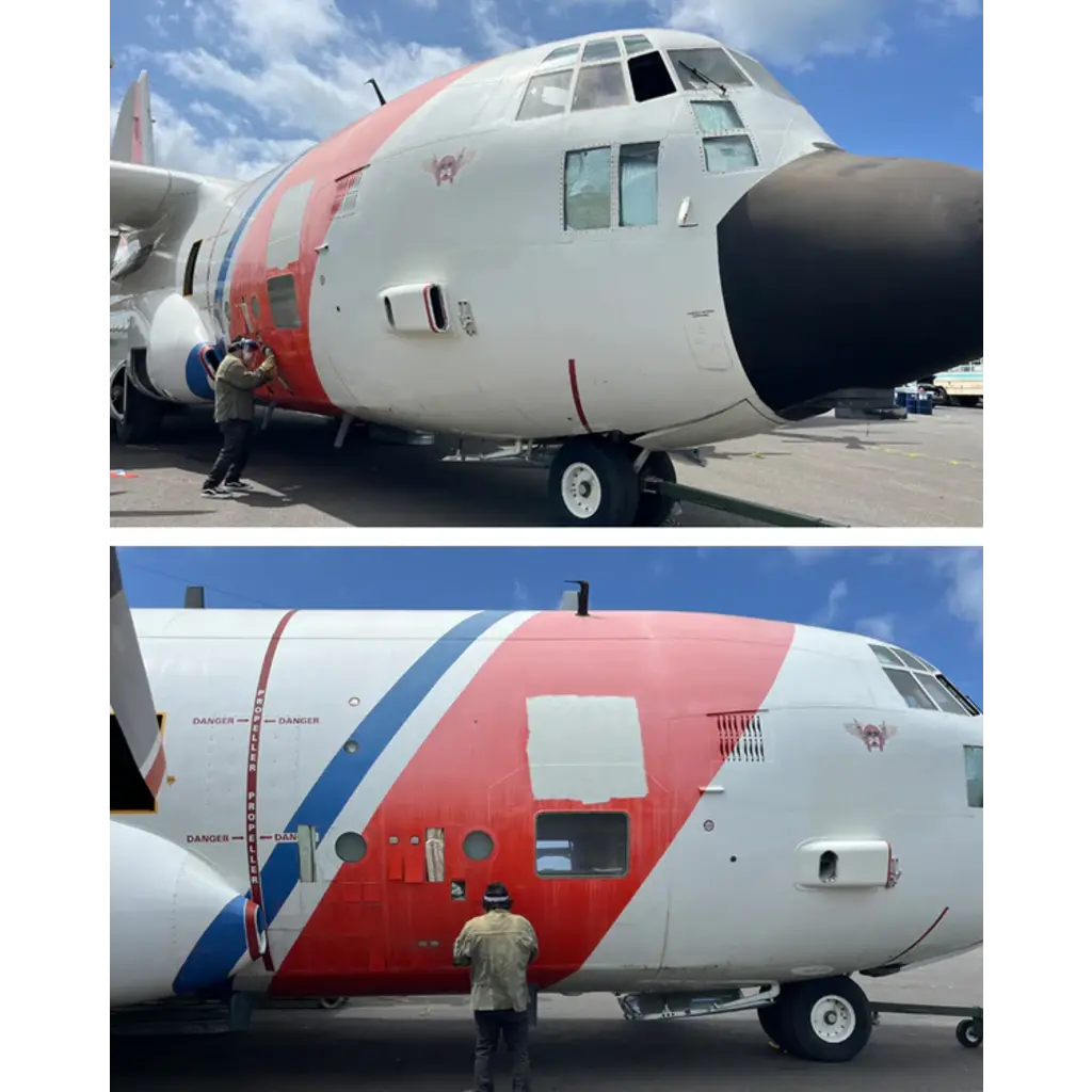 Plane Tag HC-130H Hercules 1790 Coastgaurd Orange