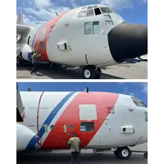 Plane Tag HC-130H Hercules 1790 Coastgaurd Orange