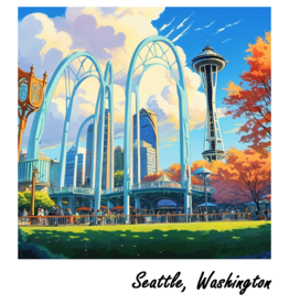 WHIKG- Ikigai Seattle Center Holographic Sticker