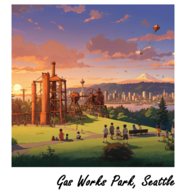 WHIKG- Ikigai Gas Works Park Lifestyle Sticker