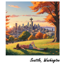 WHIKG- Ikigai Seattle Lifestyle One Sticker