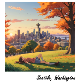 WHIKG- Ikigai Seattle Lifestyle One Sticker