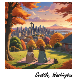 WHIKG- Ikigai Seattle Lifestyle Two Sticker