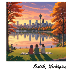 WHIKG- Ikigai Seattle Lifestyle Three Sticker