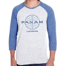 WHMS- Unisex Pan Am British Invasion Baseball T-shirt