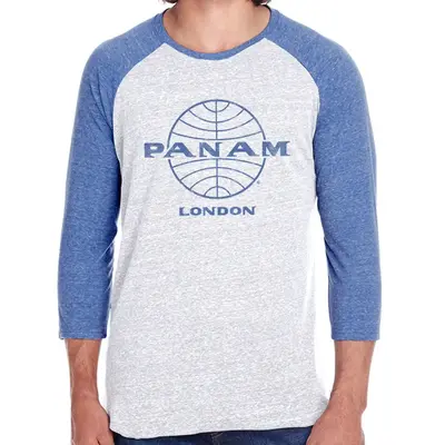 WHMS- Unisex Pan Am British Invasion Baseball T-shirt