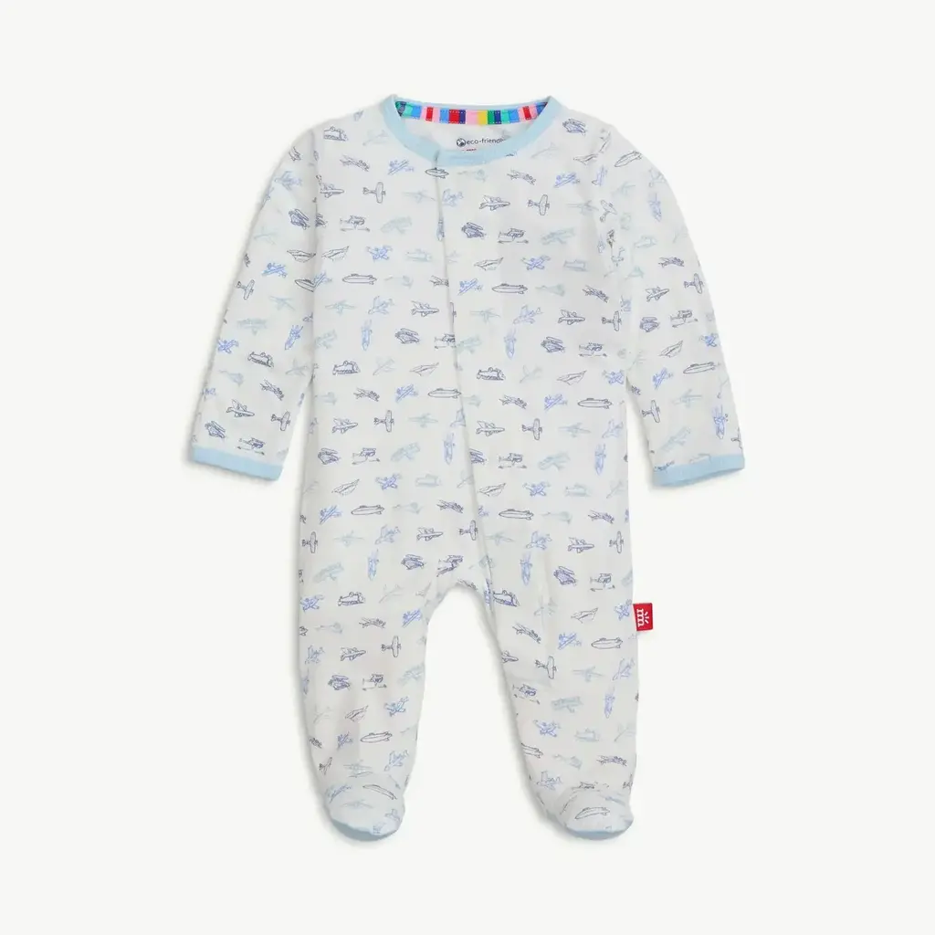 WHMMe- Airplanes Footie Baby Sleeper