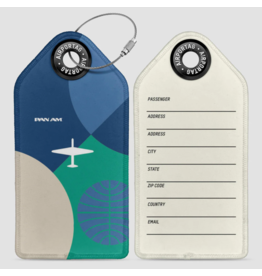 WHAT-2 Pan Am Bauhaus Blue Luggage Tag