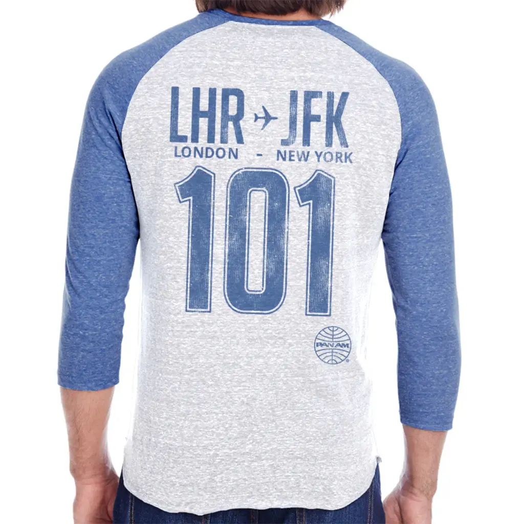 WHMS- Unisex Pan Am British Invasion Baseball T-shirt