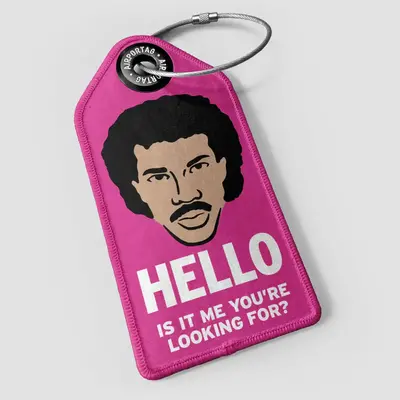 WHAT-2 Lionel Ritchie ‘Hello’ Luggage Tag
