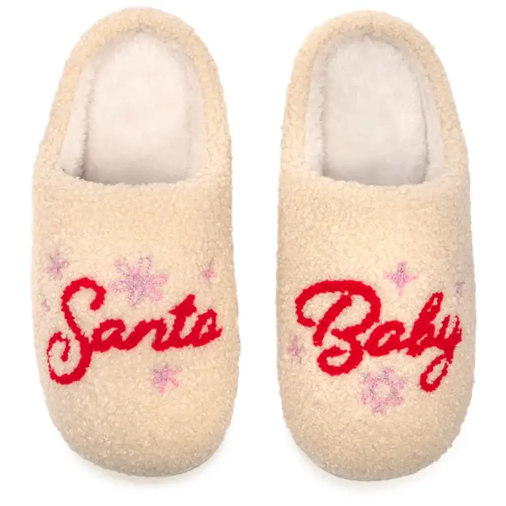 XMAS Santa Baby Christmas Slippers