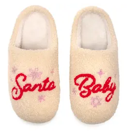 XMAS Santa Baby Christmas Slippers