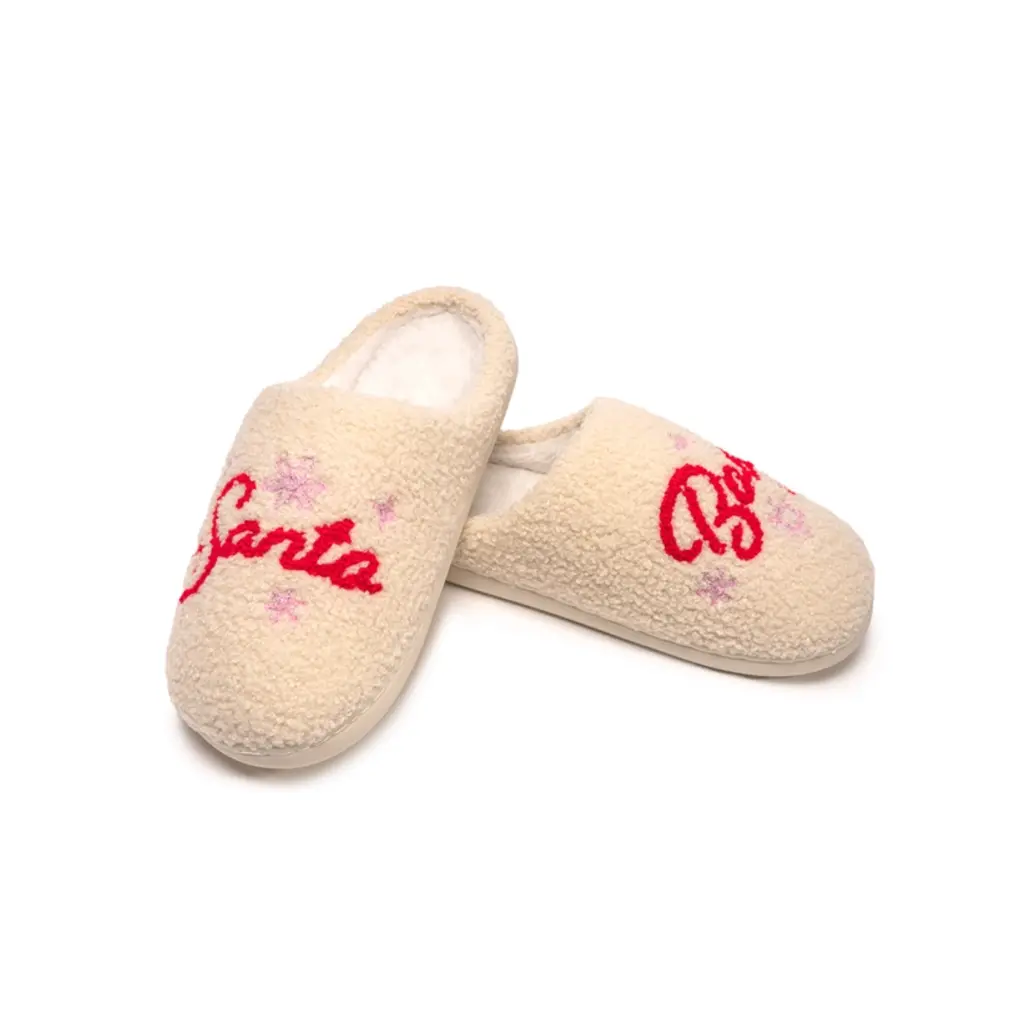 XMAS Santa Baby Christmas Slippers
