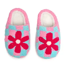 WHLR- Kids Retro Flowers Slippers
