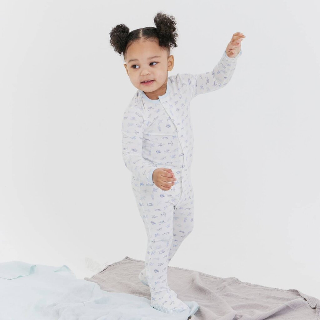WHMMe- Airplanes Footie Baby Sleeper