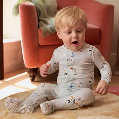 WH1MM Sea the World Footie Baby Sleeper