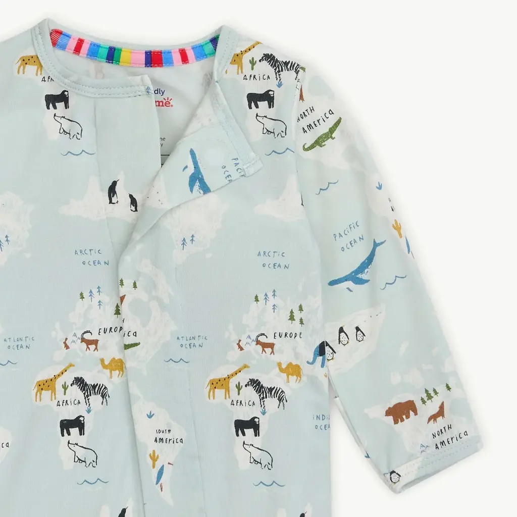 WHMMe- Sea the World Footie Baby Sleeper