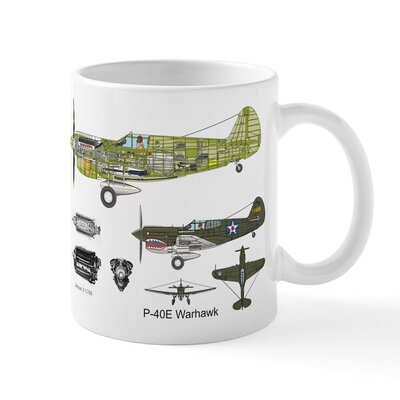 WH1DEL P-40E Warhawk Coffee Mug