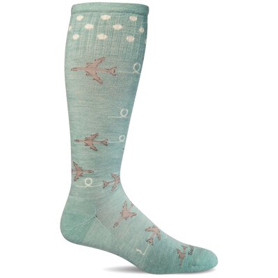 Women's Compression Socks In Flight Fun Air Sm/Md