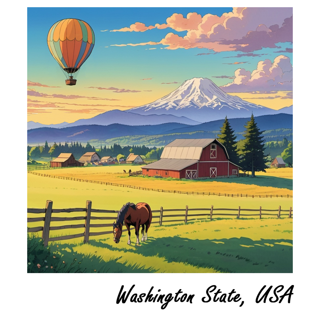 WHIKG- Ikigai Washington State Holographic Sticker