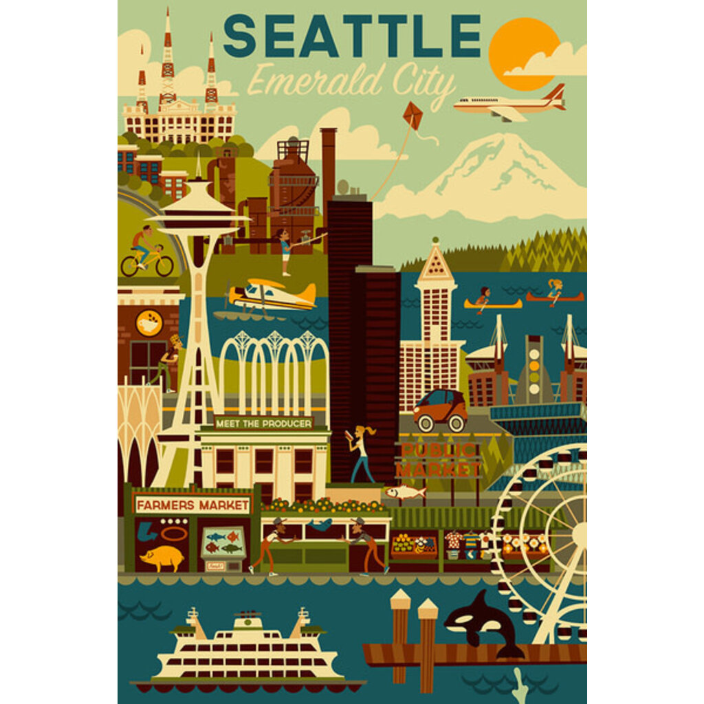 Keychain: Seattle Emerald City ✈️