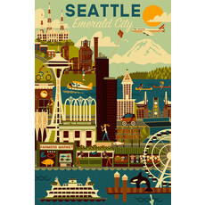 Keychain: Seattle Emerald City ✈️