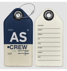 WHAT-2 AS Crew Luggage Tag