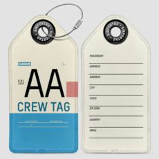 WHAT-2 AA Crew Tag Luggage Tag