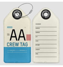 WHAT-2 AA Crew Tag Luggage Tag
