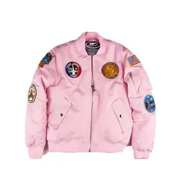 Womens MA-1 Flight Jacket Pink