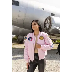 Womens MA-1 Flight Jacket Pink