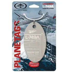 Plane Tag Lockheed L-749A Western