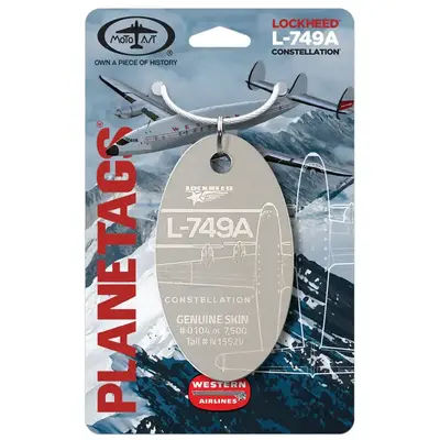 Plane Tag Lockheed L-749A Western