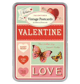 VAL Valentine Postcards Tin✈️
