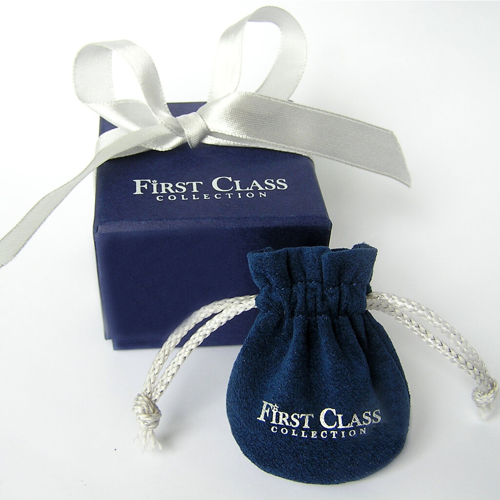 First Class Collection  Silver Hoop Charm Earrings