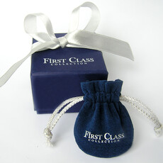 First Class Collection  Silver Hoop Charm Earrings