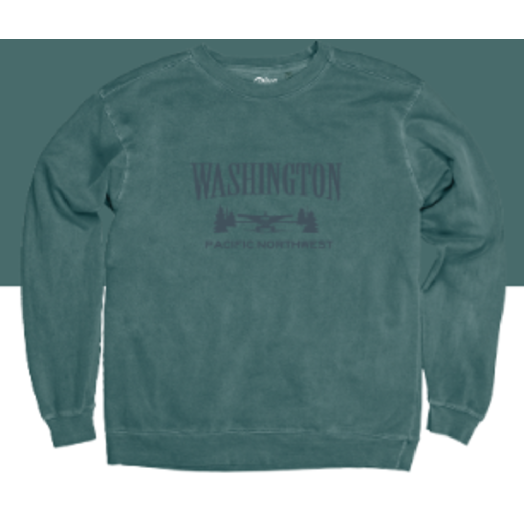 WHLS- Washington PNW Crewneck Sweatshirt Teal