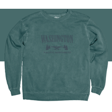 WHLS- Washington PNW Crewneck Sweatshirt Teal